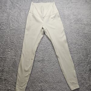 Lululemon Womens Ivory Align Leggings Size 6 High Rise Yoga Gym